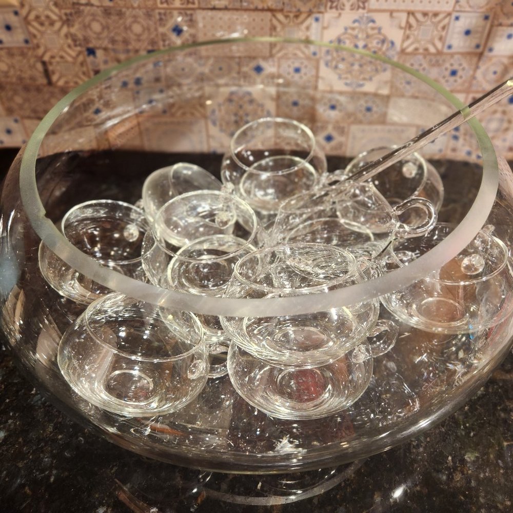 Vintage Punch Bowl Set